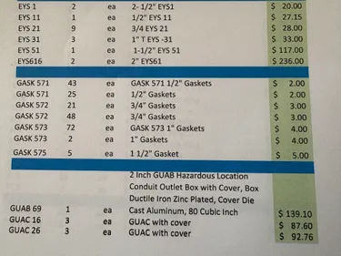listing